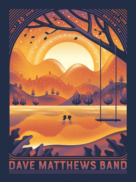 Dave Matthews Band Concert Poster By Dkng