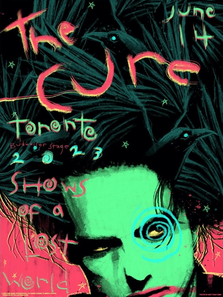 The Cure Concert Poster By Matt Ryan Tobin